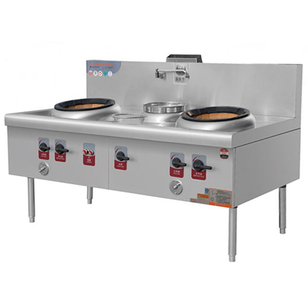 Wok Stove With 2-Burner And 1-Warmer3 3