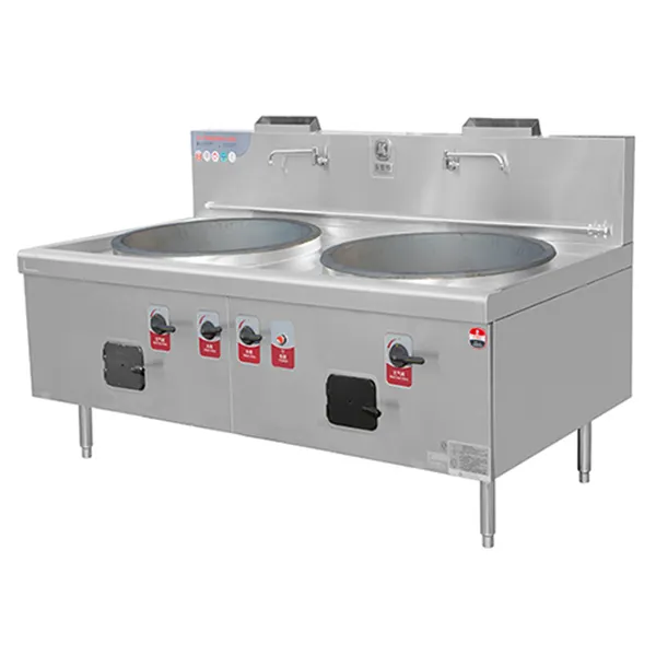 Commercial Chinese Wok Range: NG/LPG 2100x1150x800mm 2