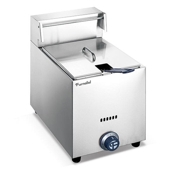 Efisiensi Tinggi 6.45L 1-Tank Gas Fryer Komersial Single Gas Fryer 3