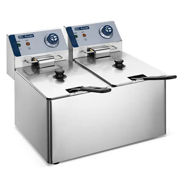4L*2 2-Tank Electric Fryer 1