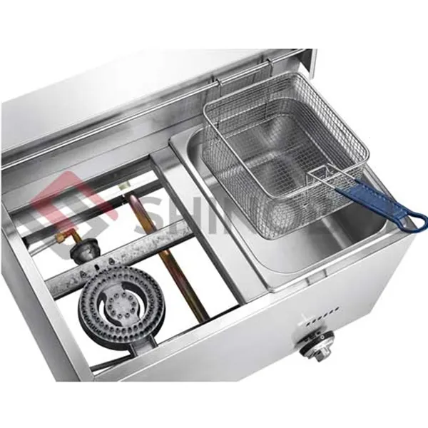 Double Deep Fryer 12Lx2 Capacity 6.5kW Power 3
