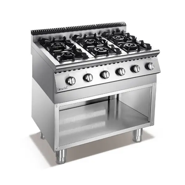 X Series Gas Range 6-Burner With Open Cabinet 1