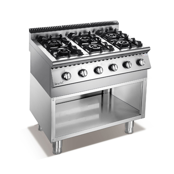 X Series Gas Range 6-Burner With Open Cabinet 3