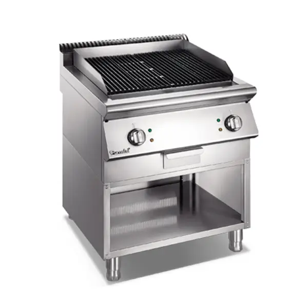 X Series Gas Lava Rock Grill With Open Cabinet 1