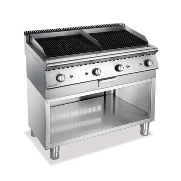 X Series Gas Lava Rock Grill With Open Cabinet1 1