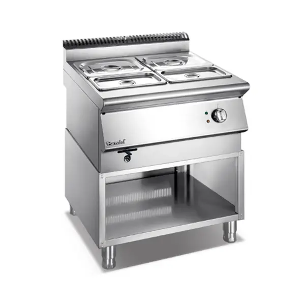 X Series Electric Bain Marie With Open Cabinet 1