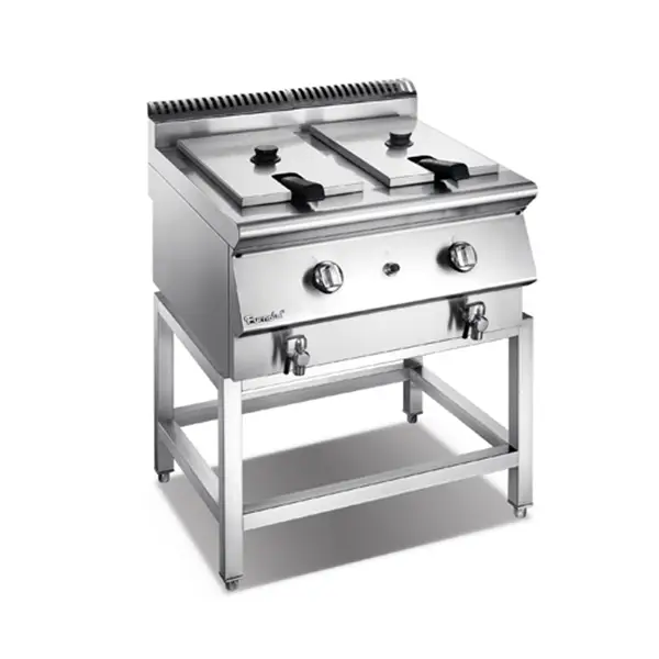 X Series Gas 2-Tank 2-Basket Fryer With Stand 1