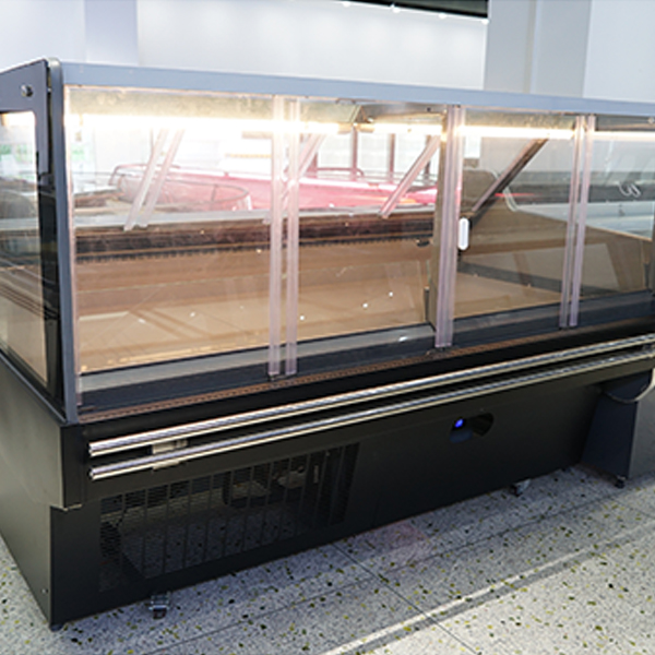 Stainless Steel Deli Case Refrigerator with LED Lights 6