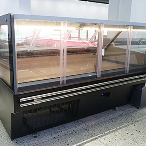 Glass Deli Serve-Over Counter with LED Lighting 3
