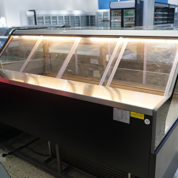 Stainless Steel Deli Case Refrigerator with LED Lights 5