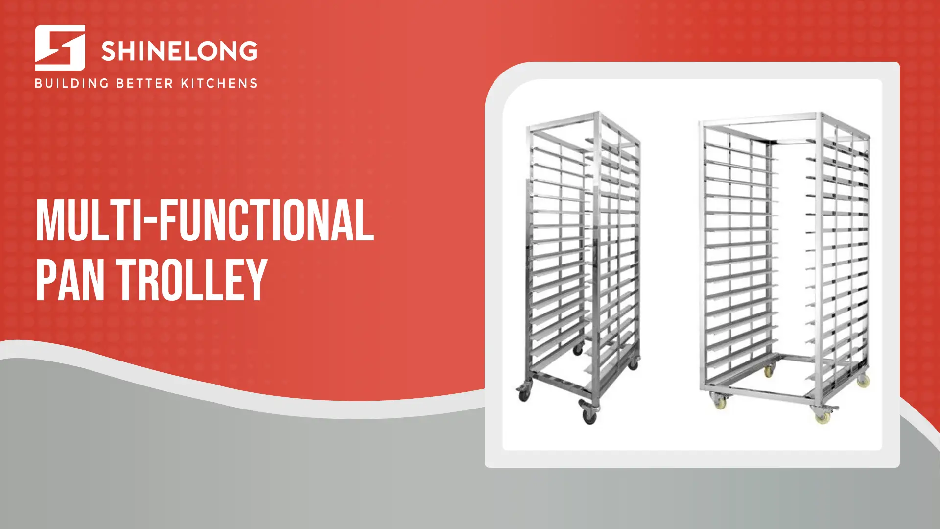 Commercial Bread Baking Tray Pan Trolley SHINELONG 1