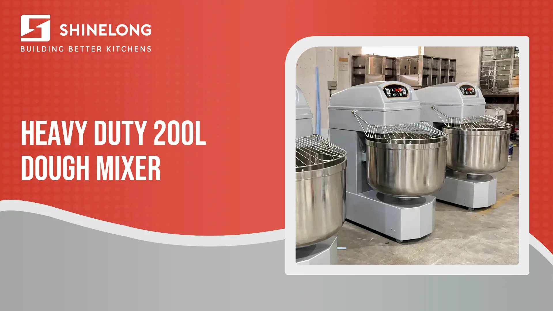 Wholesale Heavy duty 200L Dough Mixer SHINELONG 1