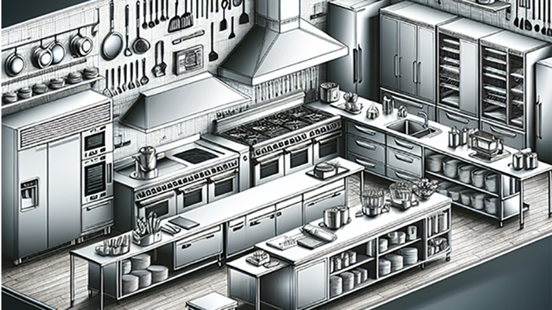 วิธีปรับปรุงประสิทธิภาพและความปลอดภัยในการออกแบบห้องครัวเชิงพาณิชย์? 1