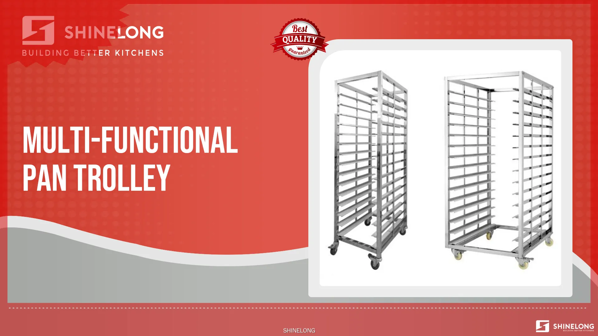 Custom 3 tier stainless steel trolley wholesale Manufacturer | SHINELONG 1