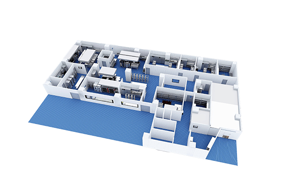 Hospital Kitchens 3D Floor Plan 