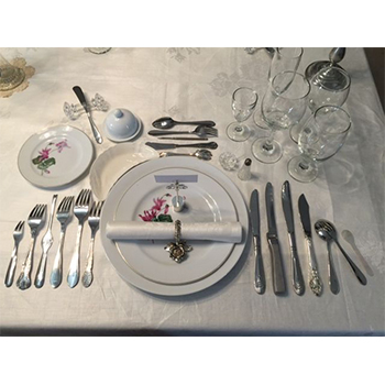 Full Course Meal Table Setting