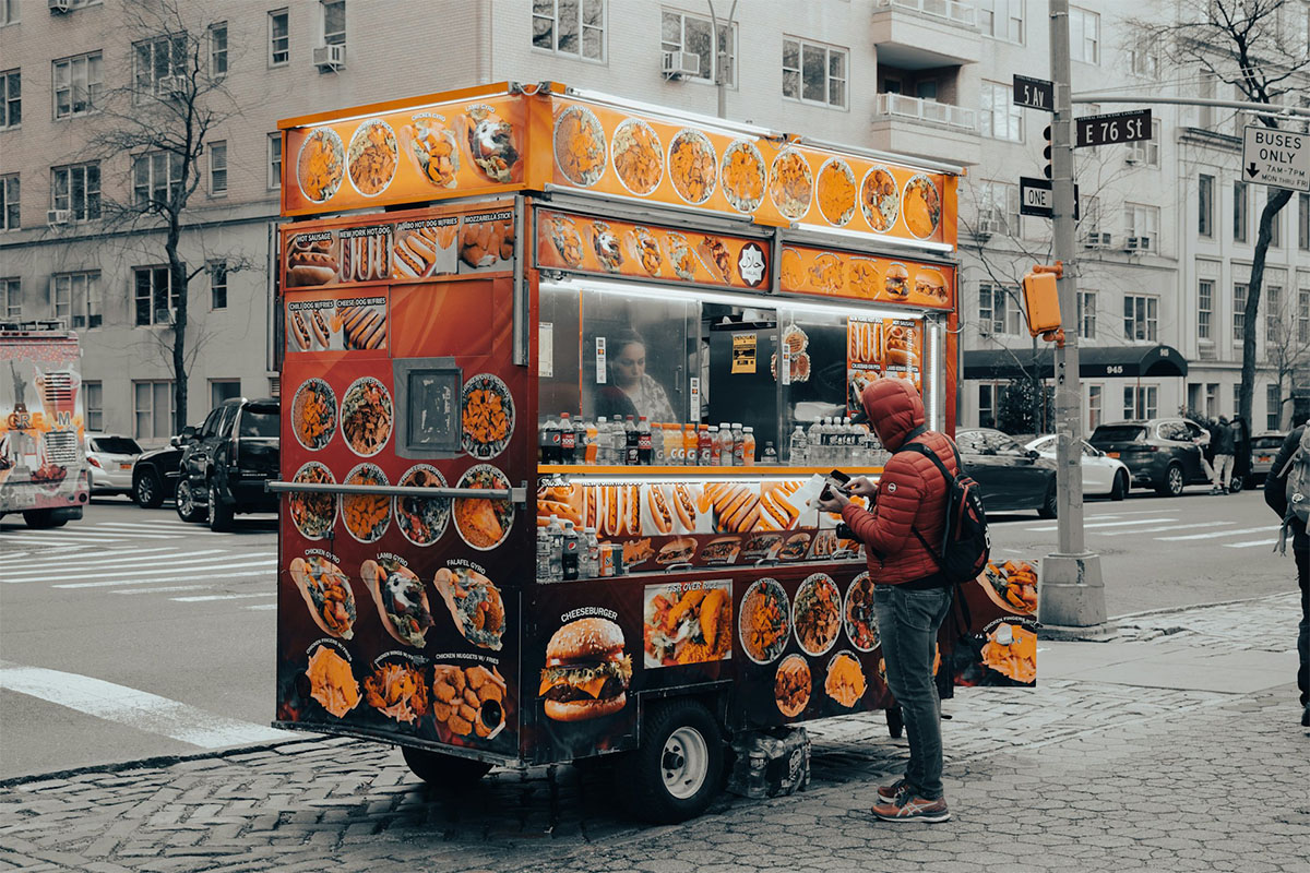 food preparation machine for street food