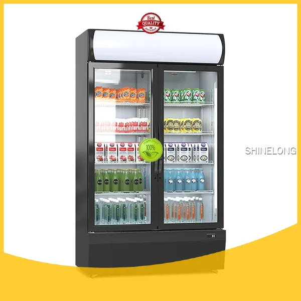 Shinelong Beverage Showcase Cooler: Optimal Storage, Elegant Design. 1