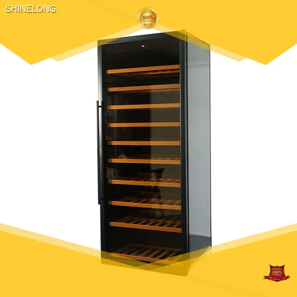 320 Bottle Wine Cooler with In-Box Control & Beech Wood Shelves 1