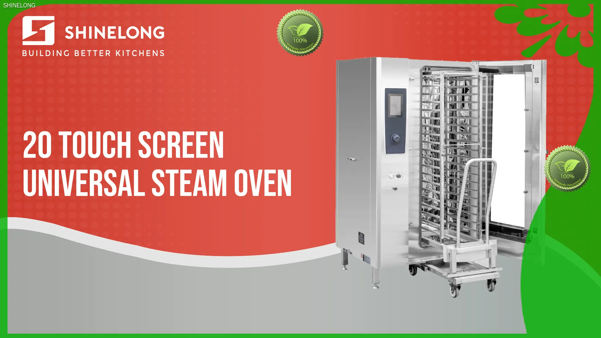 Universal Steam Combi Steamer 37kW GN1/1 *20 Touch Screen Electric Heating 1