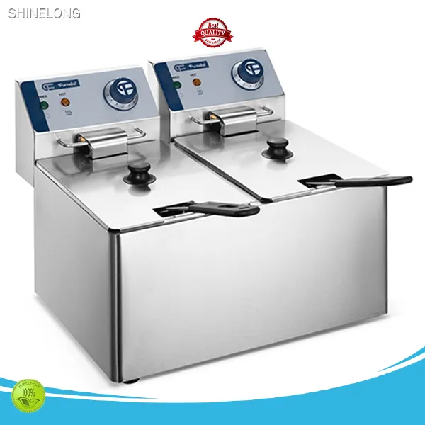Commercial Kitchen Fryer 4kW 4L*2 220V-240V/50Hz  11kg 1