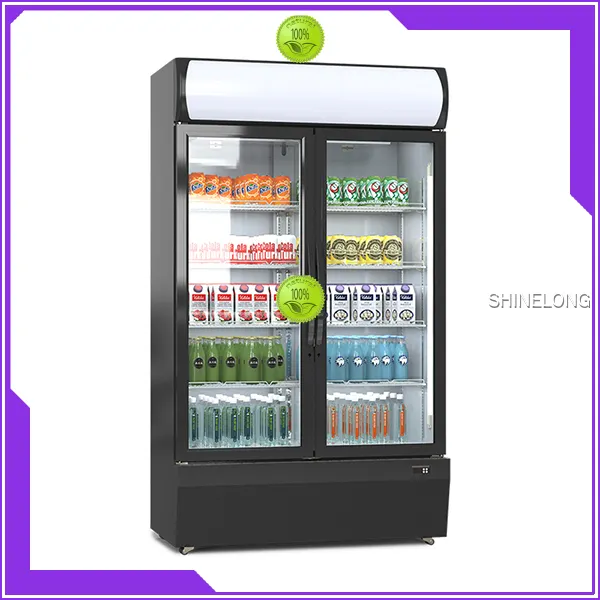 Shinelong Beverage Showcase Cooler: Ultimate Space-Saving Refrigeration Solution for Hospital Kitchens 1