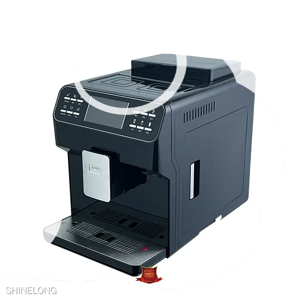 SHINELONG A9C Fully Automatic Coffee Machine (White/Black) - Customizable Specifications, 19BAR Italy Pump, 1.7L Tank, 10.5KG 1