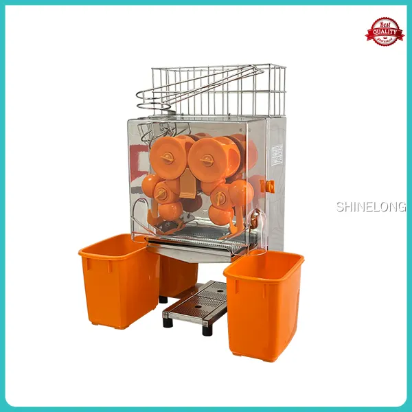 Shinelong 2000E--6 Orange Machine: High-Quality Commercial Espresso Maker 1