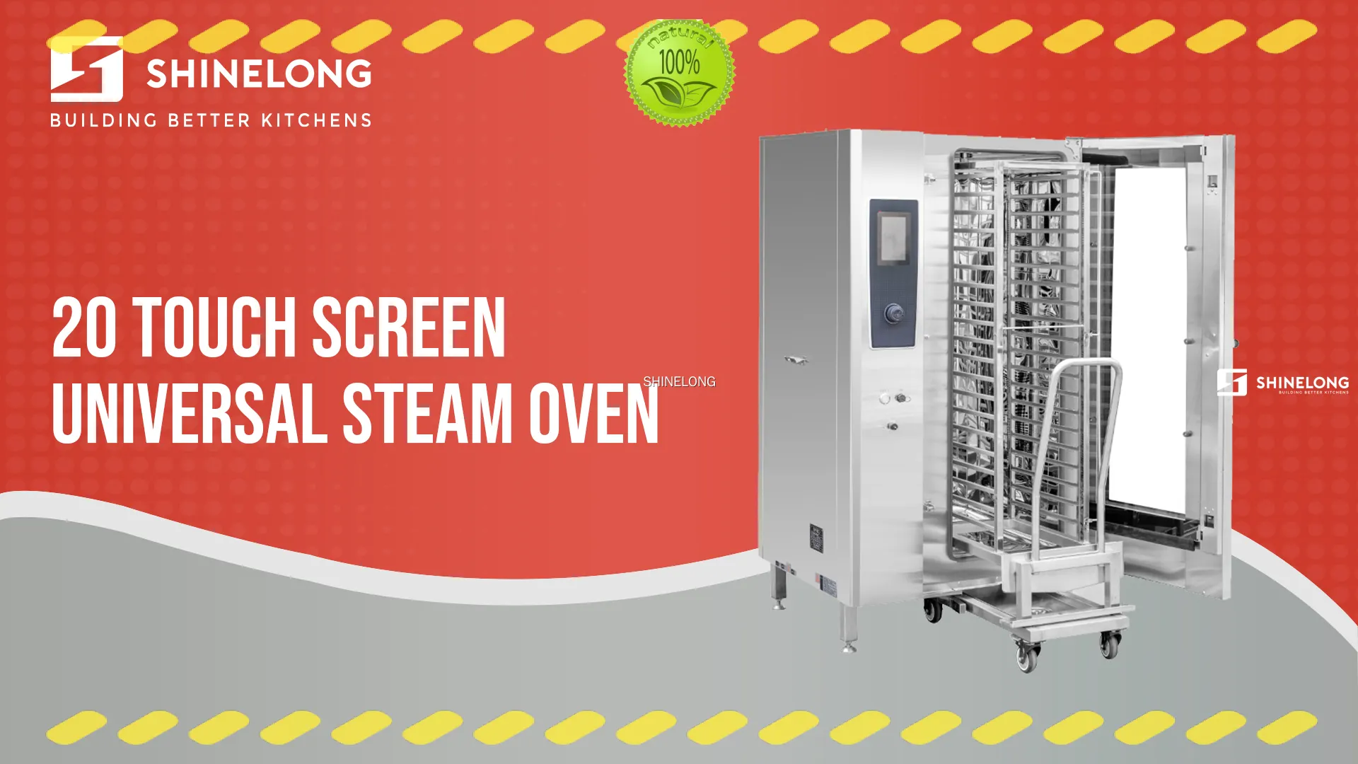 Touch Screen Electric Combi Steamer 37kW/380V - GN1/1 *20 1