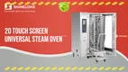 Touch Screen Electric Combi Steamer 37kW/380V - GN1/1 *20 1