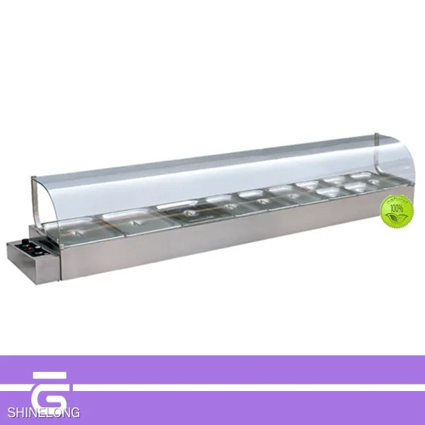 2-Pot Bain Marie - 220V, 1.8kW, 9-Pan Capacity for Safe Food Heating 1