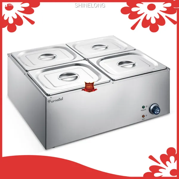 Commercial Bain Marie 1.8kW 220-240V Stainless Steel 201 - 20.5kg 1