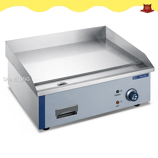 Commercial Countertop Griddle: 3kW, 220-240V, 50-300 Temp, 23kg 1