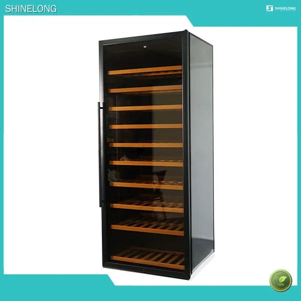 320-Bottle Wine Cooler with In-Box Control and Beech Wood Shelves 1