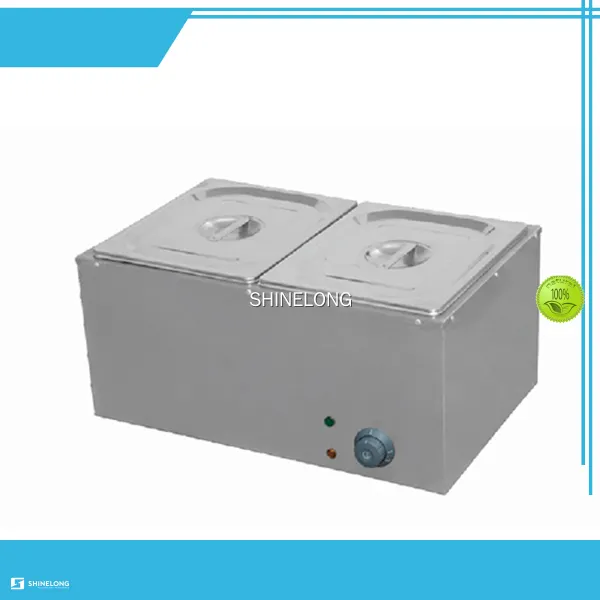 Stainless Steel Bain Marie: 1.8kW, 220-240V, 2 Pans 1