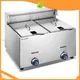 High-Power Commercial Fryer with Dual 6.45L Capacity - LPG/NG Ready 1