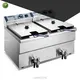12L*2 Electric Restaurant Fryer - 6.5kW, 220V-240V, 580*440*410mm 1