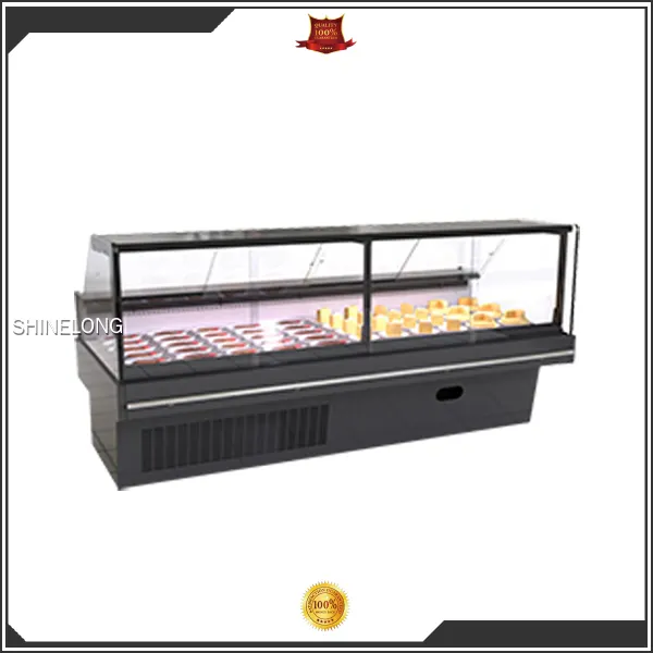 Vertical Glass Deli Serve-Over Counter - LED Lighting, Stainless Steel, Fan Cooling 1