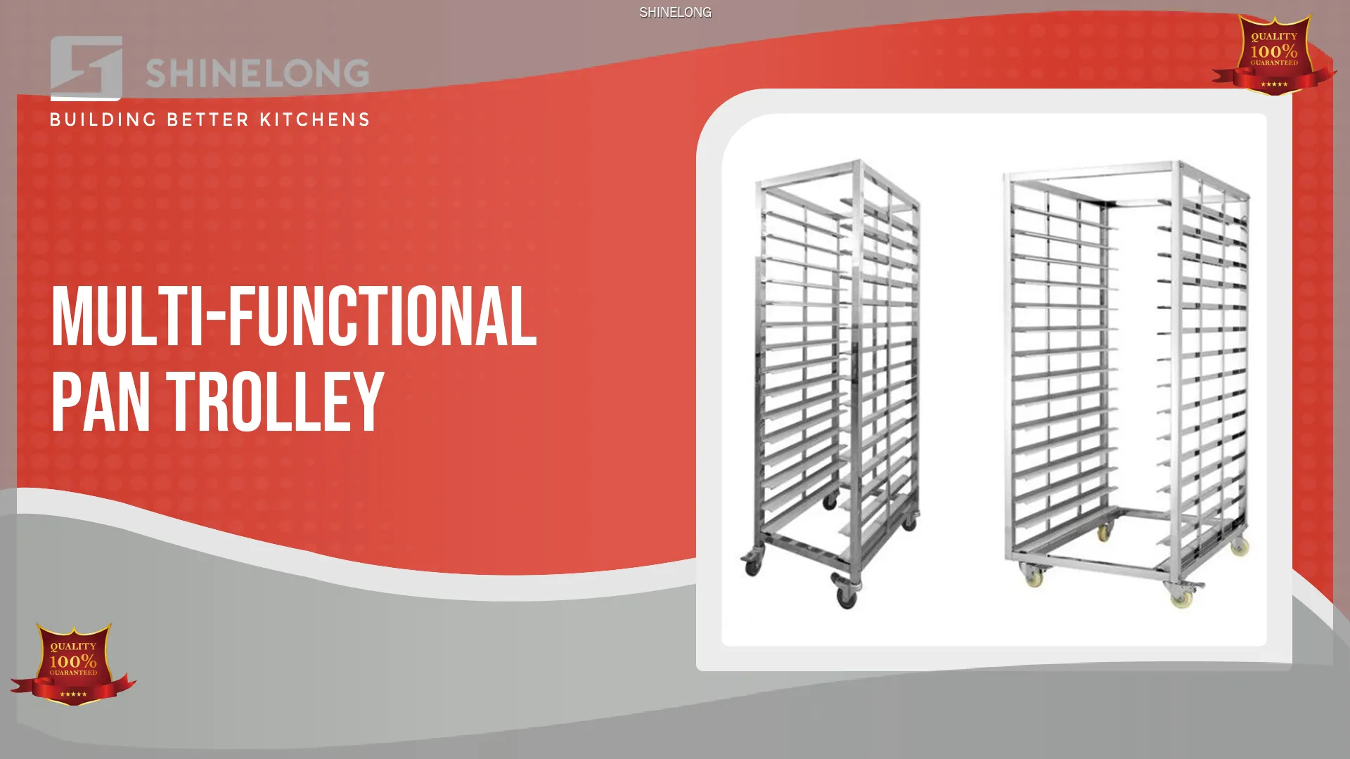 Stainless Steel Commercial Tray Trolley - Customizable and Durable 1