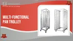 Stainless Steel Commercial Tray Trolley - Customizable and Durable 1