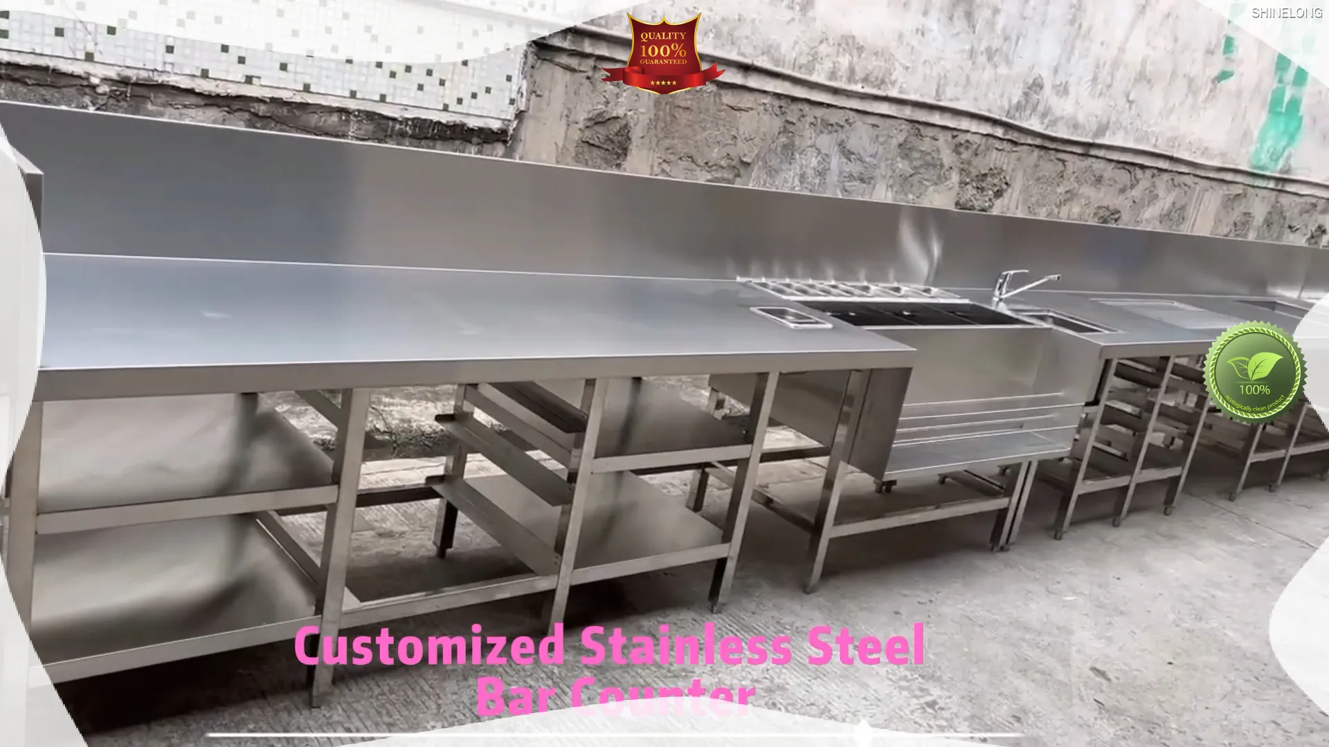 Stainless Steel Cocktail Station for Fast Food Equipment 1