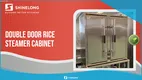 **SHINELONG Double-Door Commercial Food Steamer with 24 Rice Trays** 1