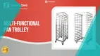 Customizable Stainless Steel Tray Trolley - Reliable, Durable, and Versatile 1