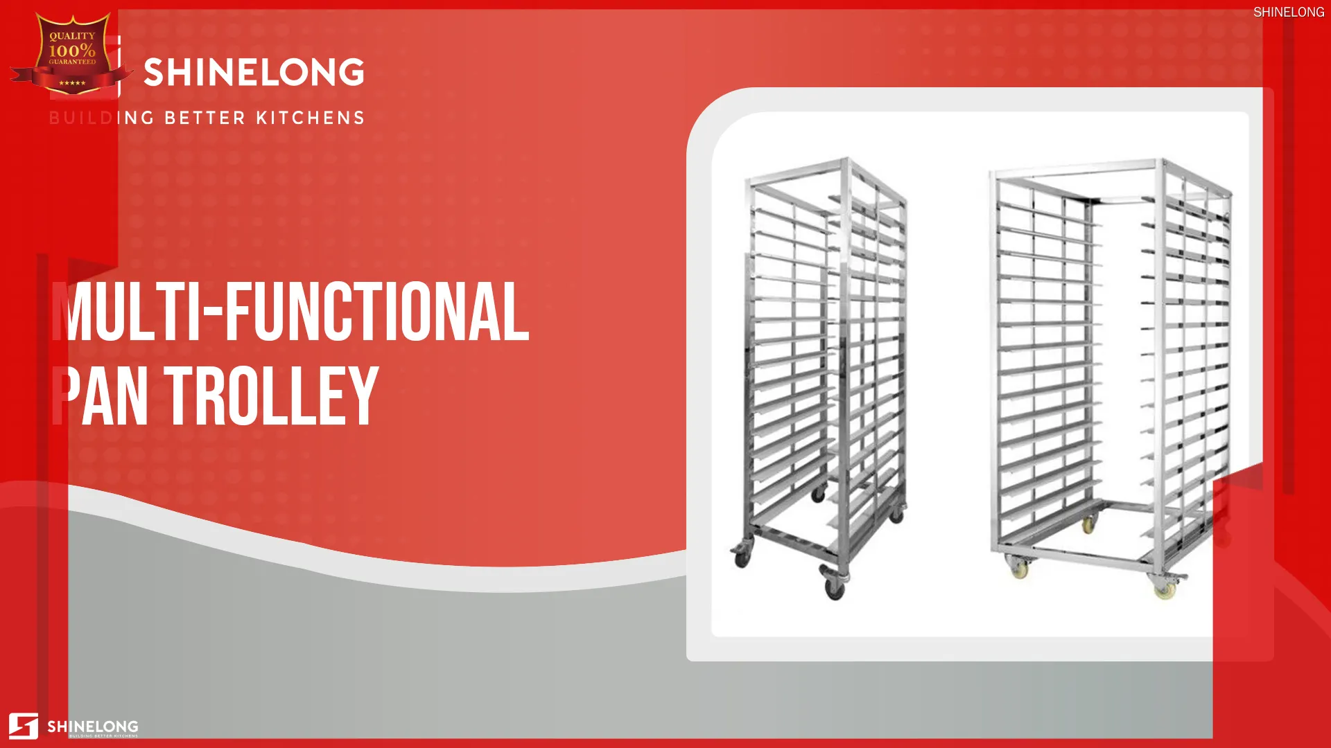 **Customizable Stainless Steel Tray Trolley with Wheels - Durable & High Capacity** 1