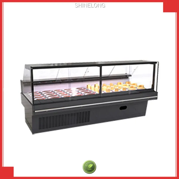 Glass Deli Serve-Over Counter with LED Lighting 1