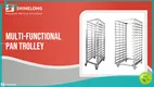 Bakery Racking Trolley with Trays: Stainless Steel 304, Customizable Size 1