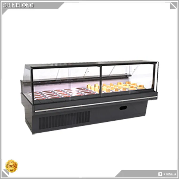 Stainless Steel Deli Case Refrigerator with LED Lights 1