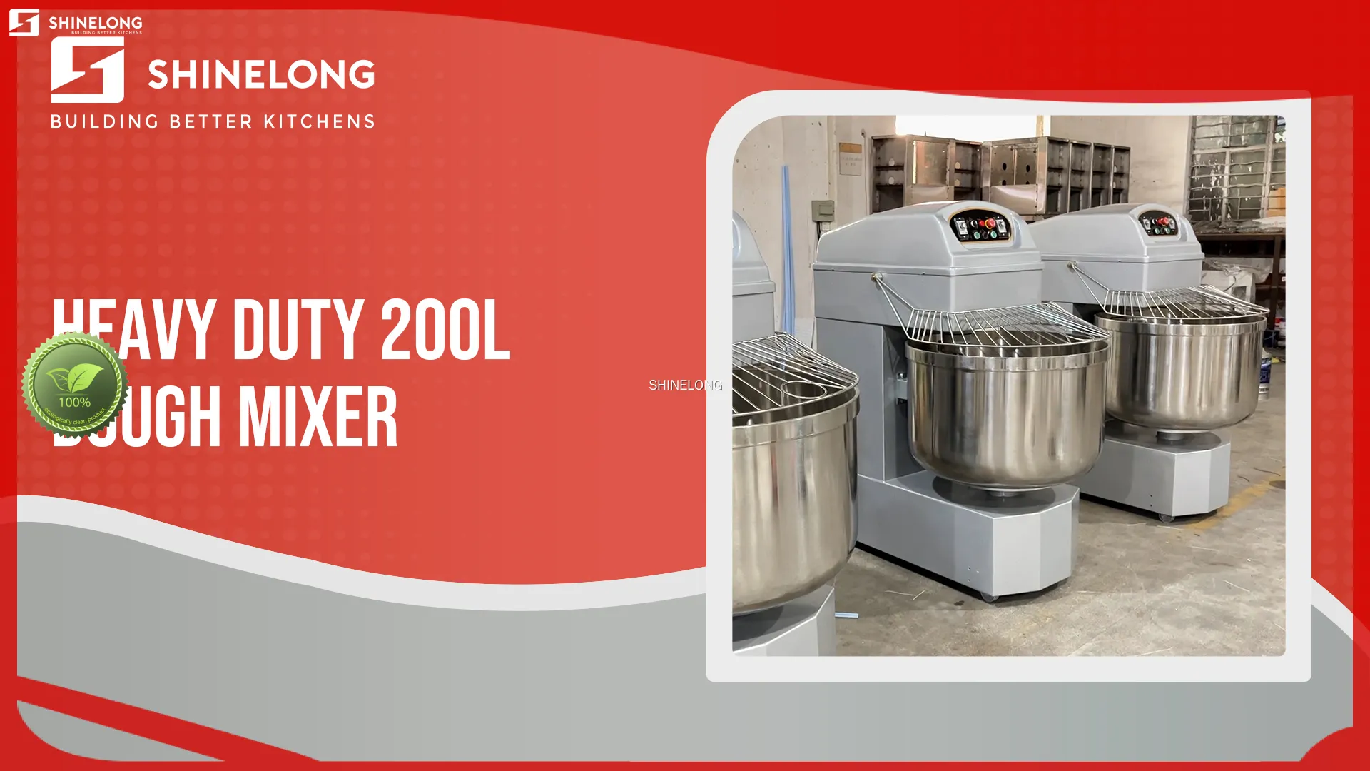 Electric Dough Maker - Model F301-9 - 200L Bowl - Stainless Steel 1