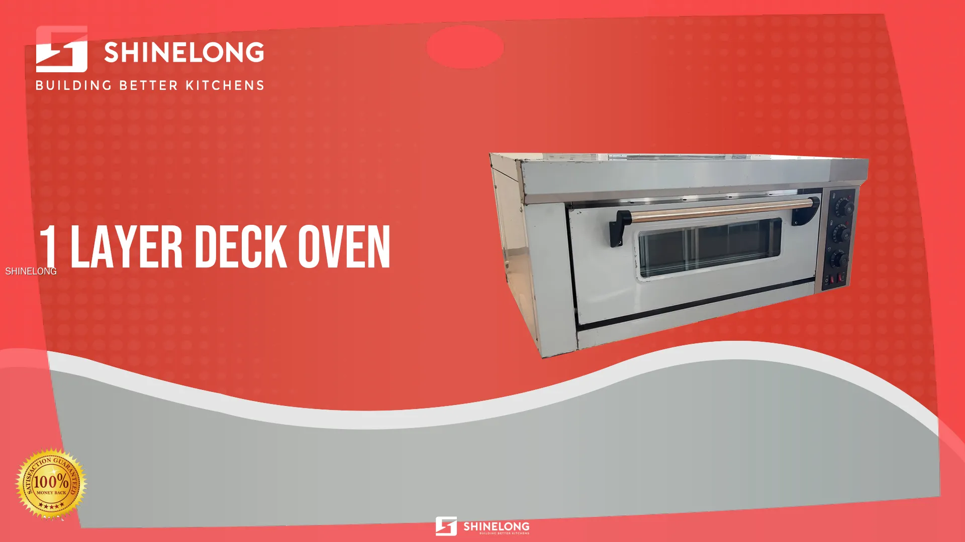 Stainless Steel Electric Deck Oven - Customizable, Top & Bottom Fire Control 1