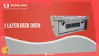 Stainless Steel Electric Deck Oven - Customizable, Top & Bottom Fire Control 1